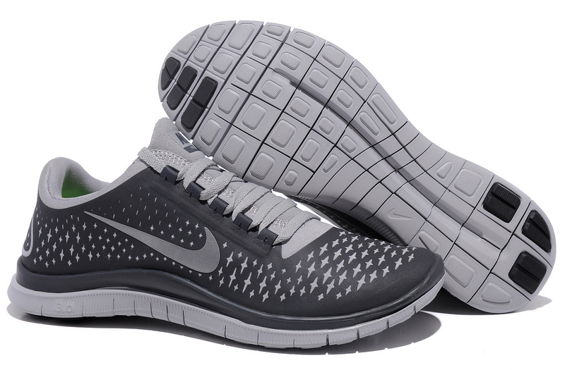Hot Nike Free3.0 Men Shoes Gray/ Black
